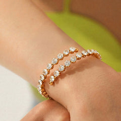 Spiral Crystal Bracelet