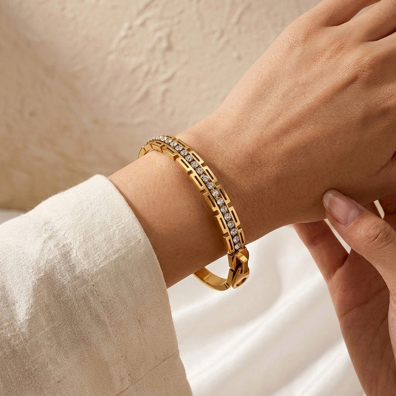 Studded Zip Bracelet