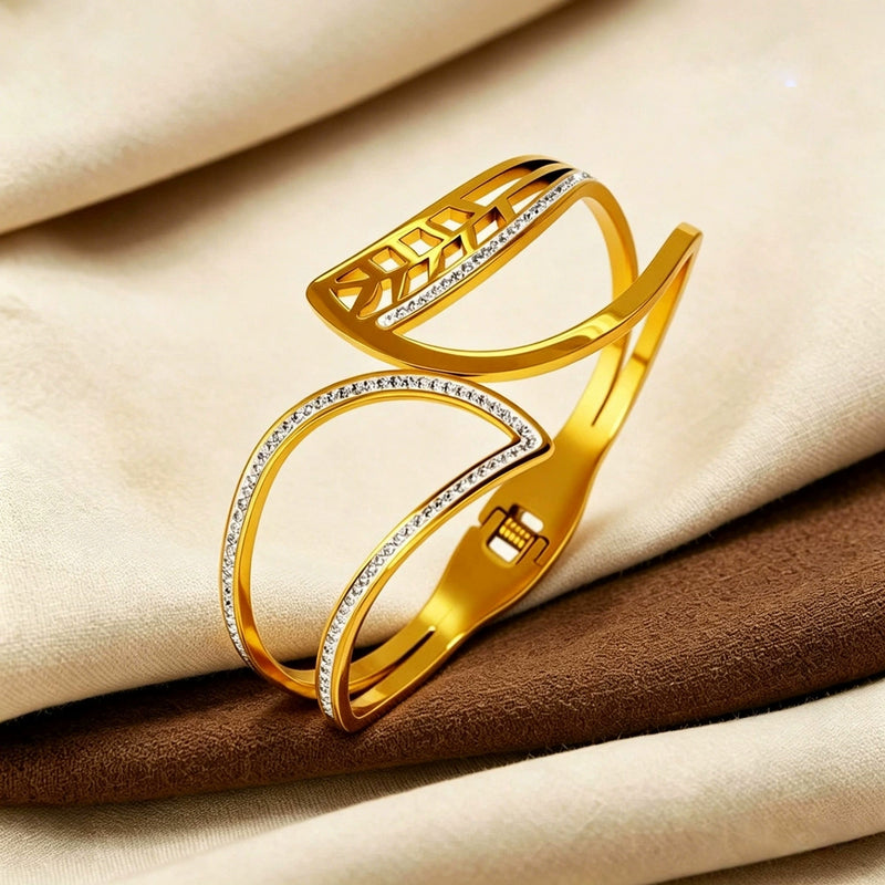 Studded Leaves Bracelet