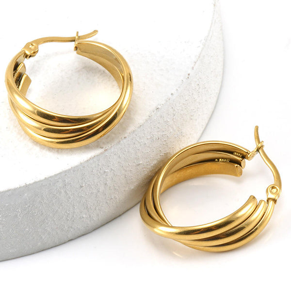 Twisted Hoop Earrings