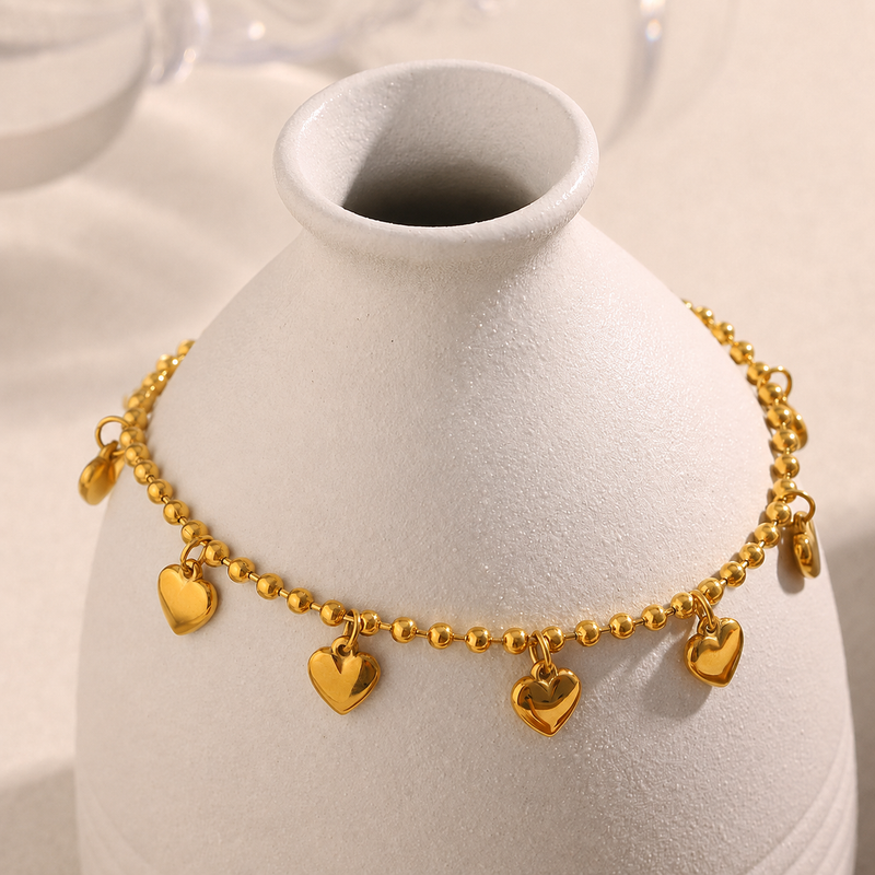 Charming Hearts Chain Bracelet