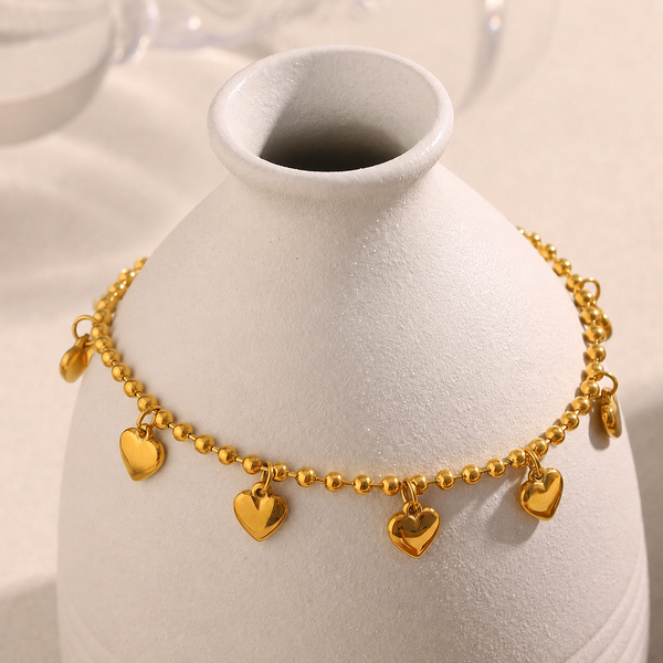Charming Hearts Chain Bracelet