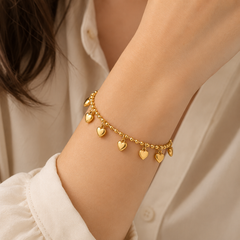 Charming Hearts Chain Bracelet