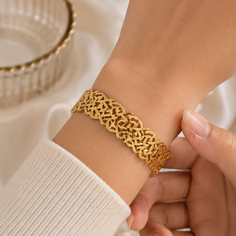 Royal Bloom Cuff Bracelet