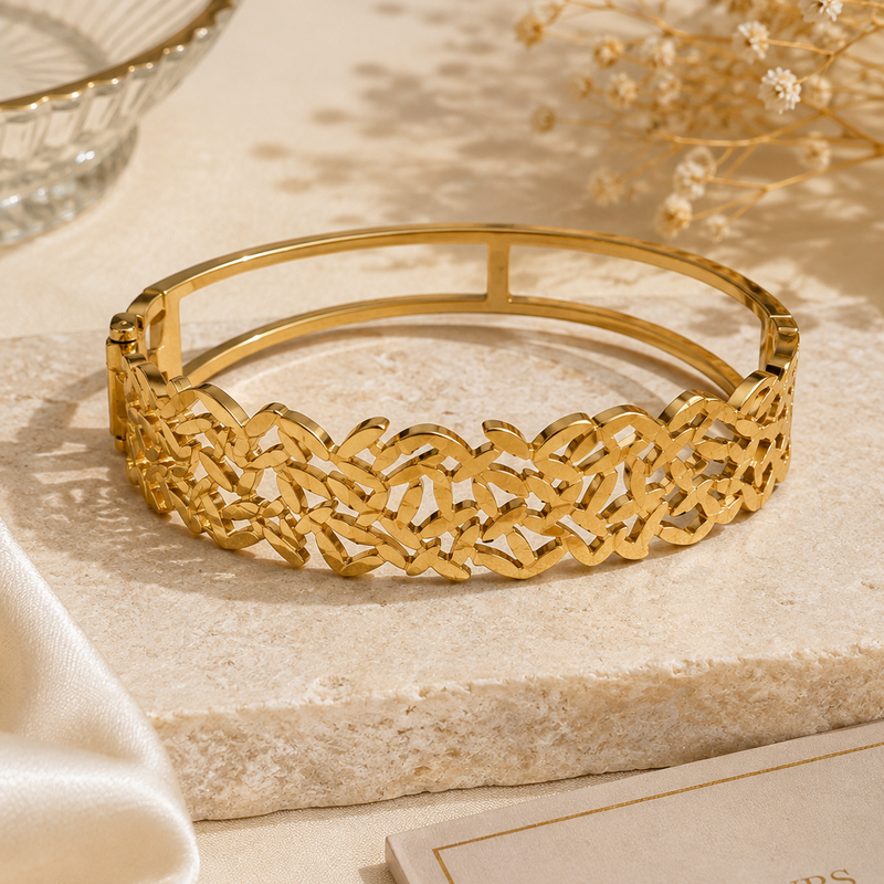 Royal Bloom Cuff Bracelet
