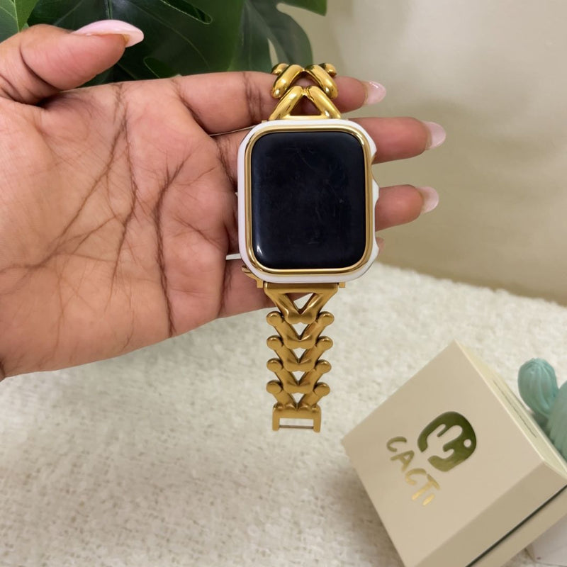 White Gold Apple Watch Case