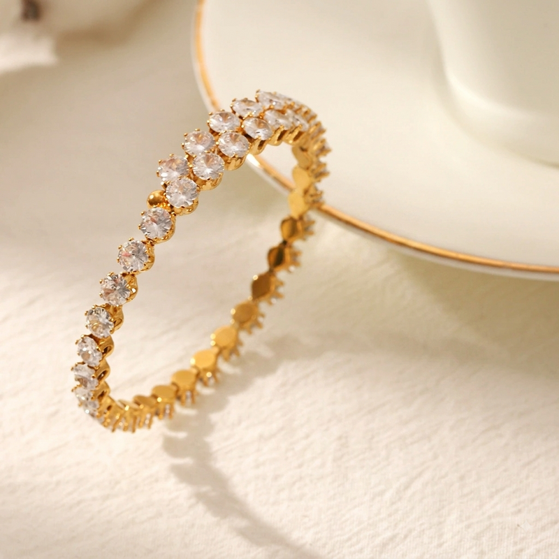 Spiral Crystal Bracelet
