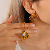 (SET) Sea Luxe Necklace & Earrings