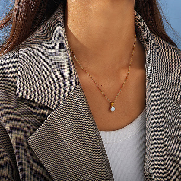 Fire Opal Necklace