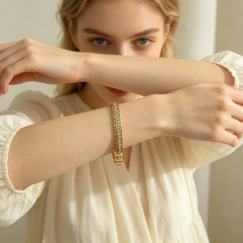 Studded Zip Bracelet