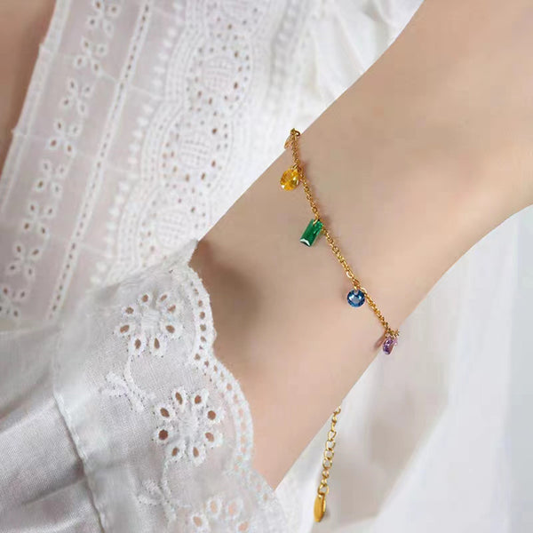Multi Colour Charms Bracelet
