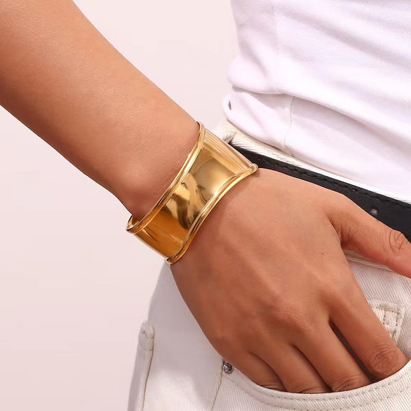 Big Bold Gold Cuff Bracelet