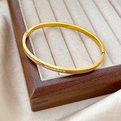 Grooved Diamond Bracelet