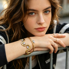 Studded Wavy Bracelet