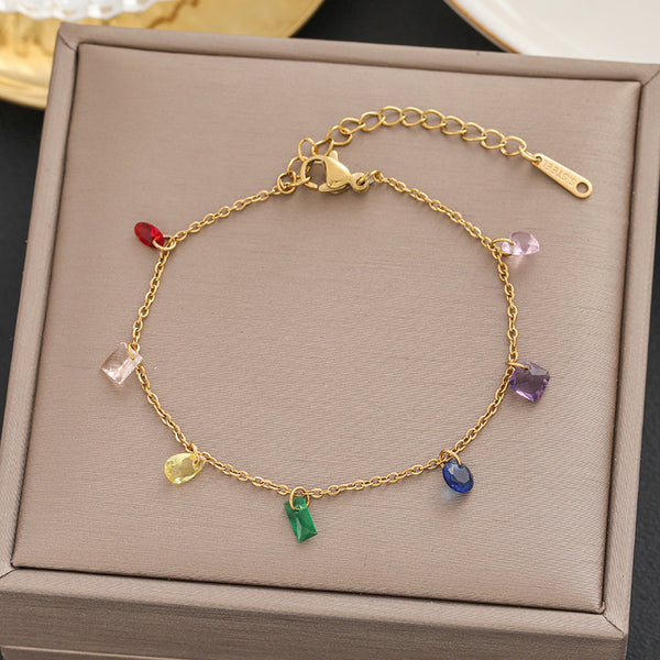 Multi Colour Charms Bracelet