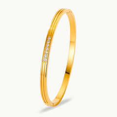 Grooved Diamond Bracelet