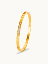 Grooved Diamond Bracelet