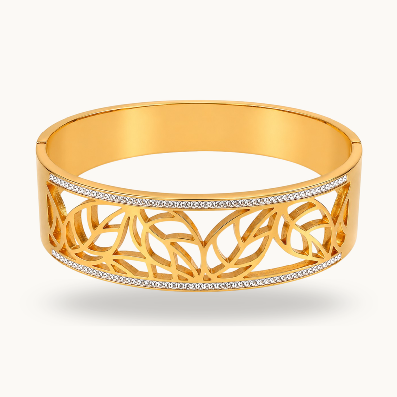 Majestic Studded Leaves Bracelet
