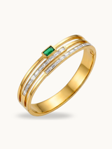 Emerald Cut Stone Bracelet