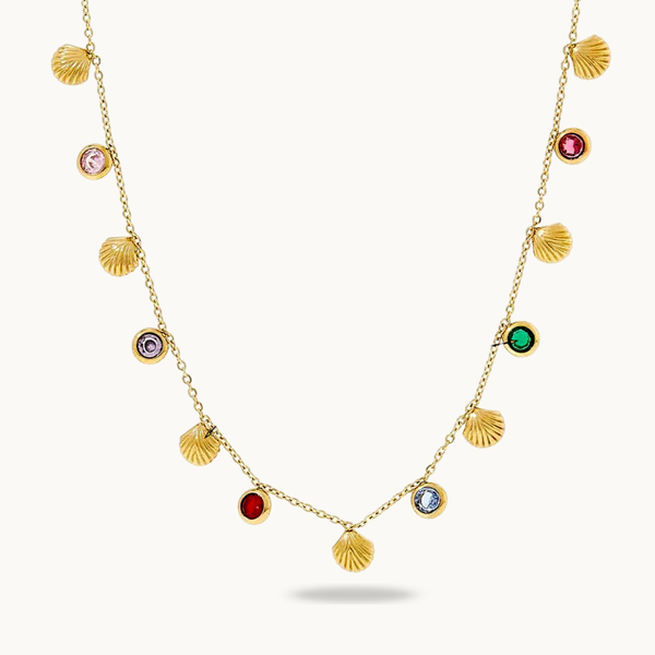 Multi Colour Sea Shell Necklace