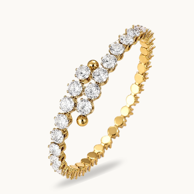 Spiral Crystal Bracelet