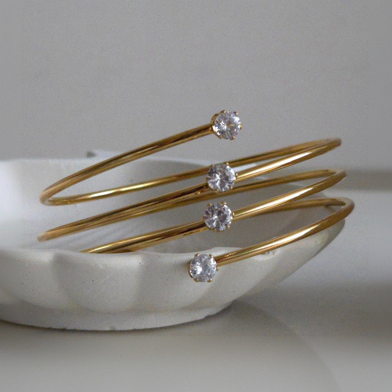 Spiral Studded Bracelet